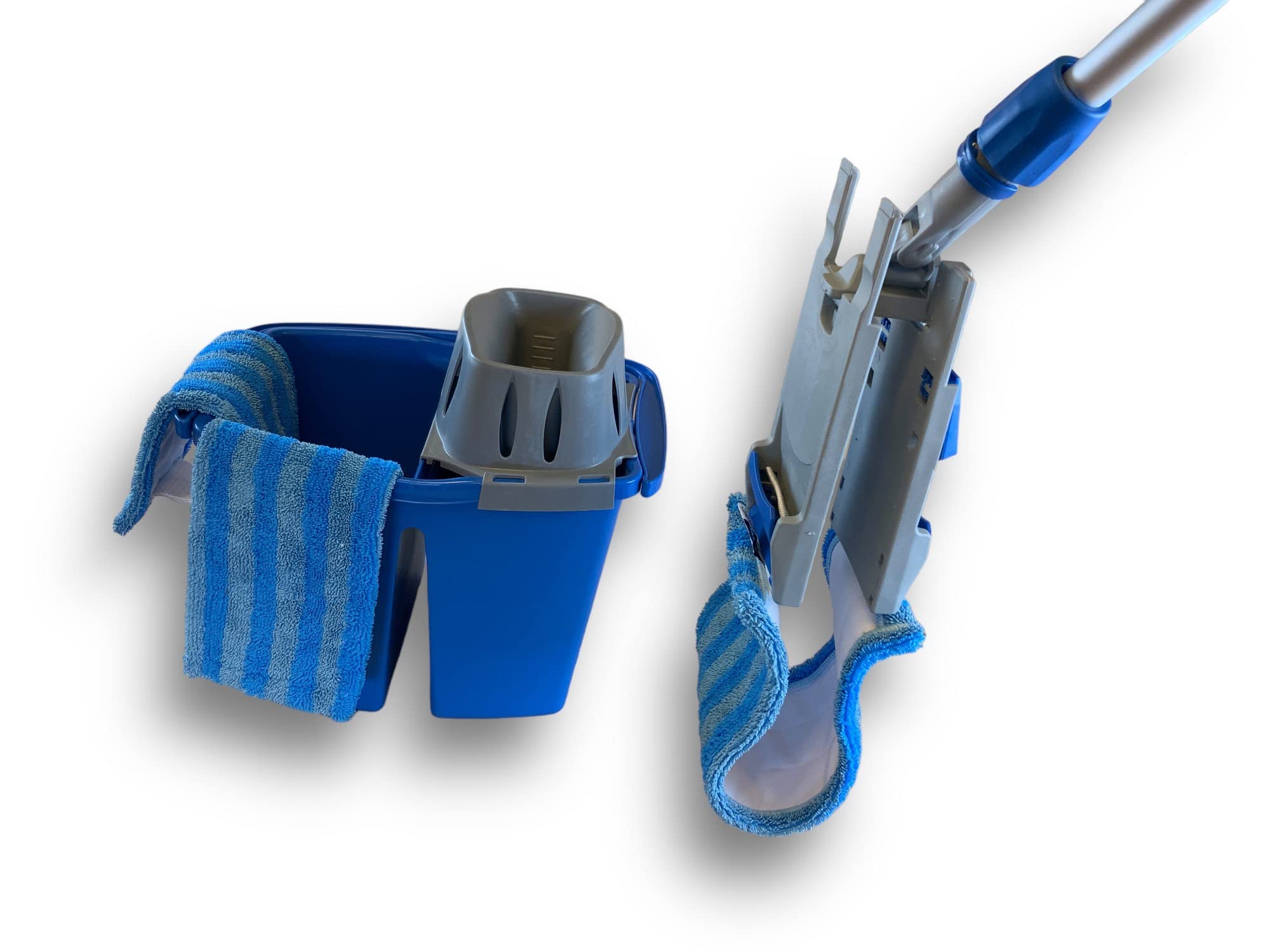 Kibros Kit lave-sol Easy Press Pro seau double Aquafill 3 franges micro