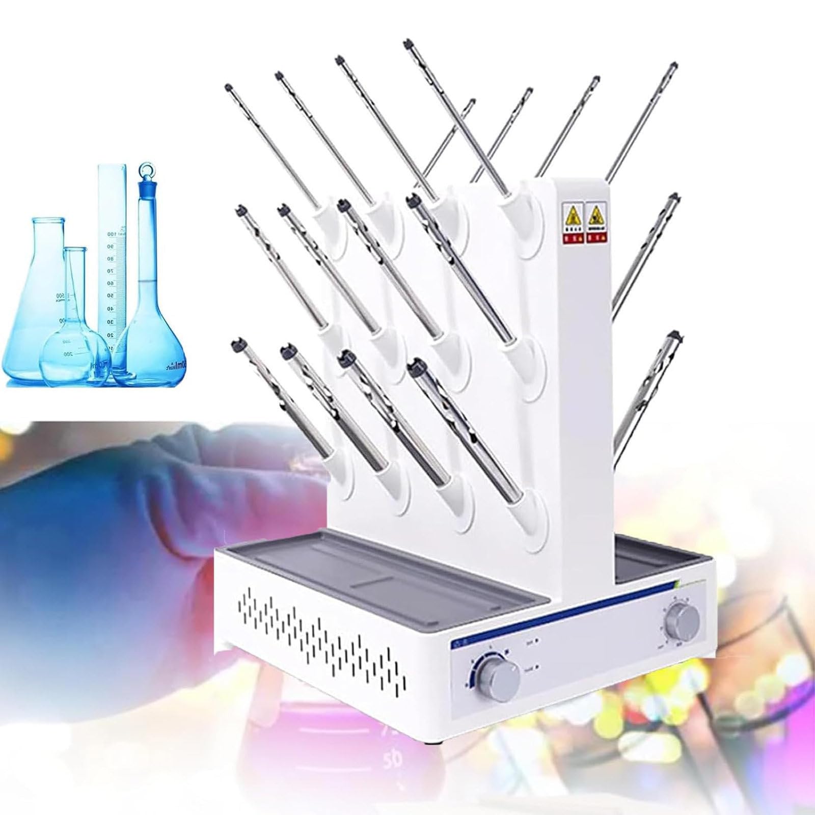 Asciugatore per Vetreria Da Laboratorio, Temperatura Di Uscita Del V-ento Di Rt~85℃ e Protezione Da Sovratemperatura Di 120℃ per Utensili Da Laboratorio Scolastico,LC-AD-24