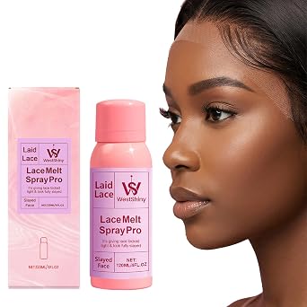 Lace Melting Spray, Lace Bond Adhesive Spray for Closure Wigs, Lace Wigs, Extra Hold Lace Melting Spray Adhesive Wig, Wig Melting Spray Strong Natural Forming Hold, 4fl oz