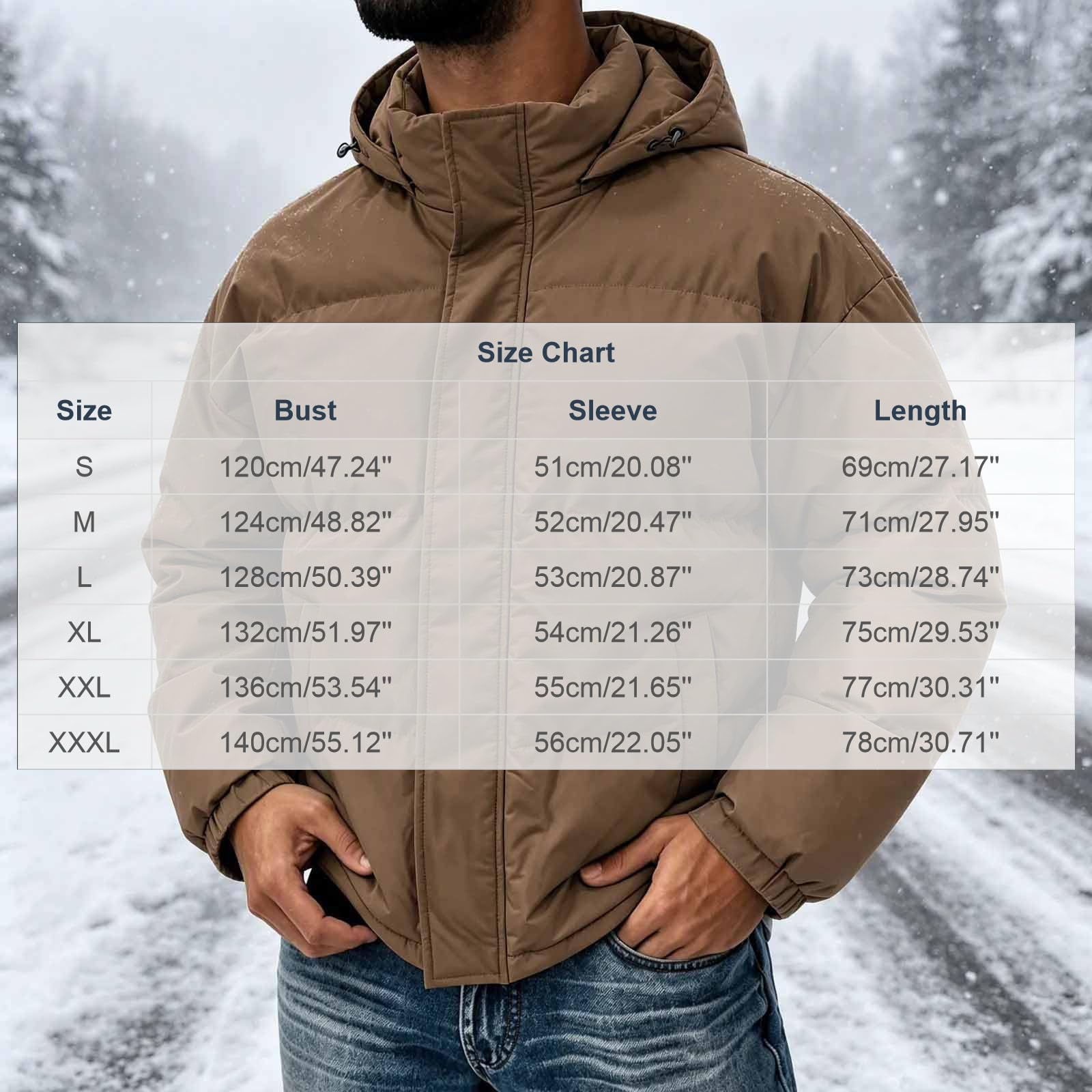 Generisch Steppjacke Herren Winterjacke Leicht Puffer Jacke mit Kapuze