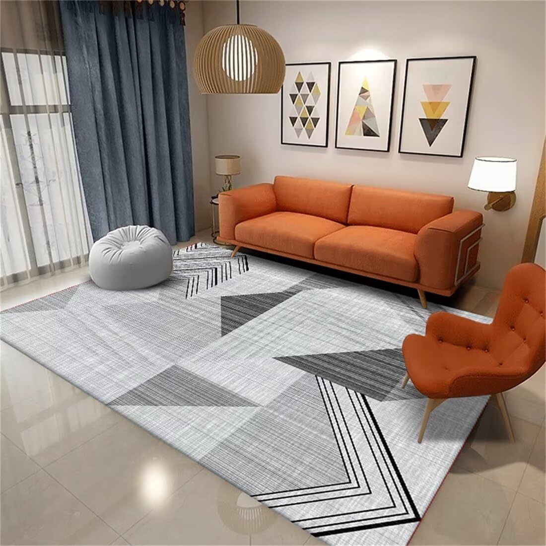 Tapis lavable en machine gris et pliable de 50X70CM pour la chambre de bébé