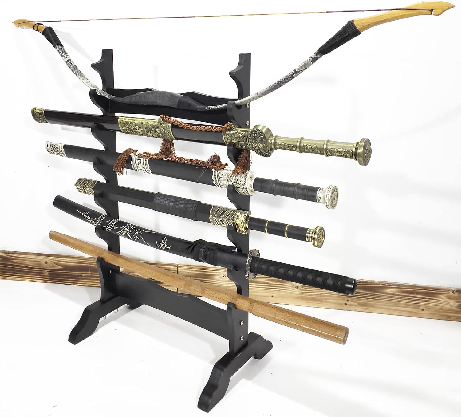 SXFYHXY Vertical Display Stand Sword Hanger, Multilayer