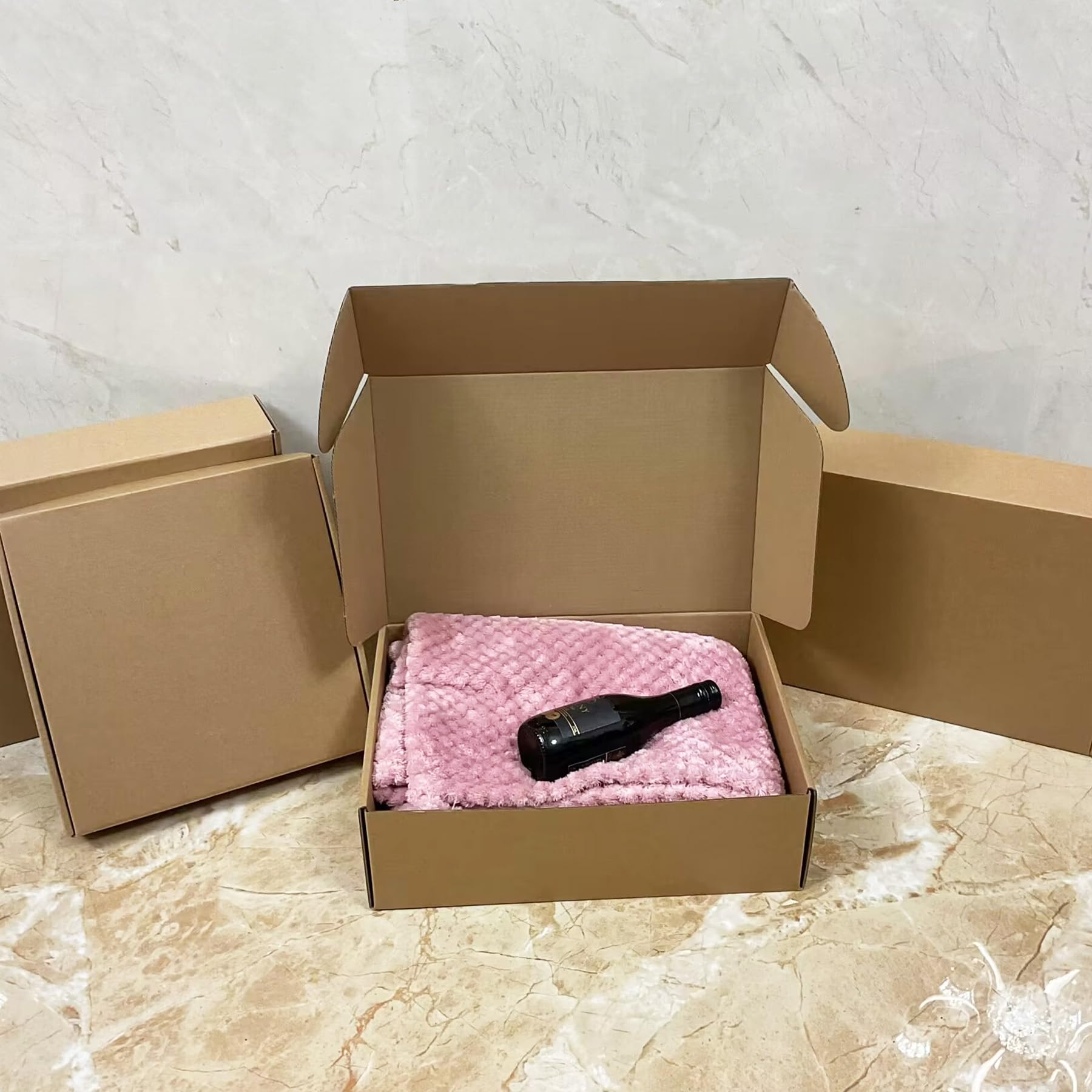 20 braune Wellkartons, 33 x 22,9 x 10,2 cm, für Versand & Verpackung, stabil und recycelbar