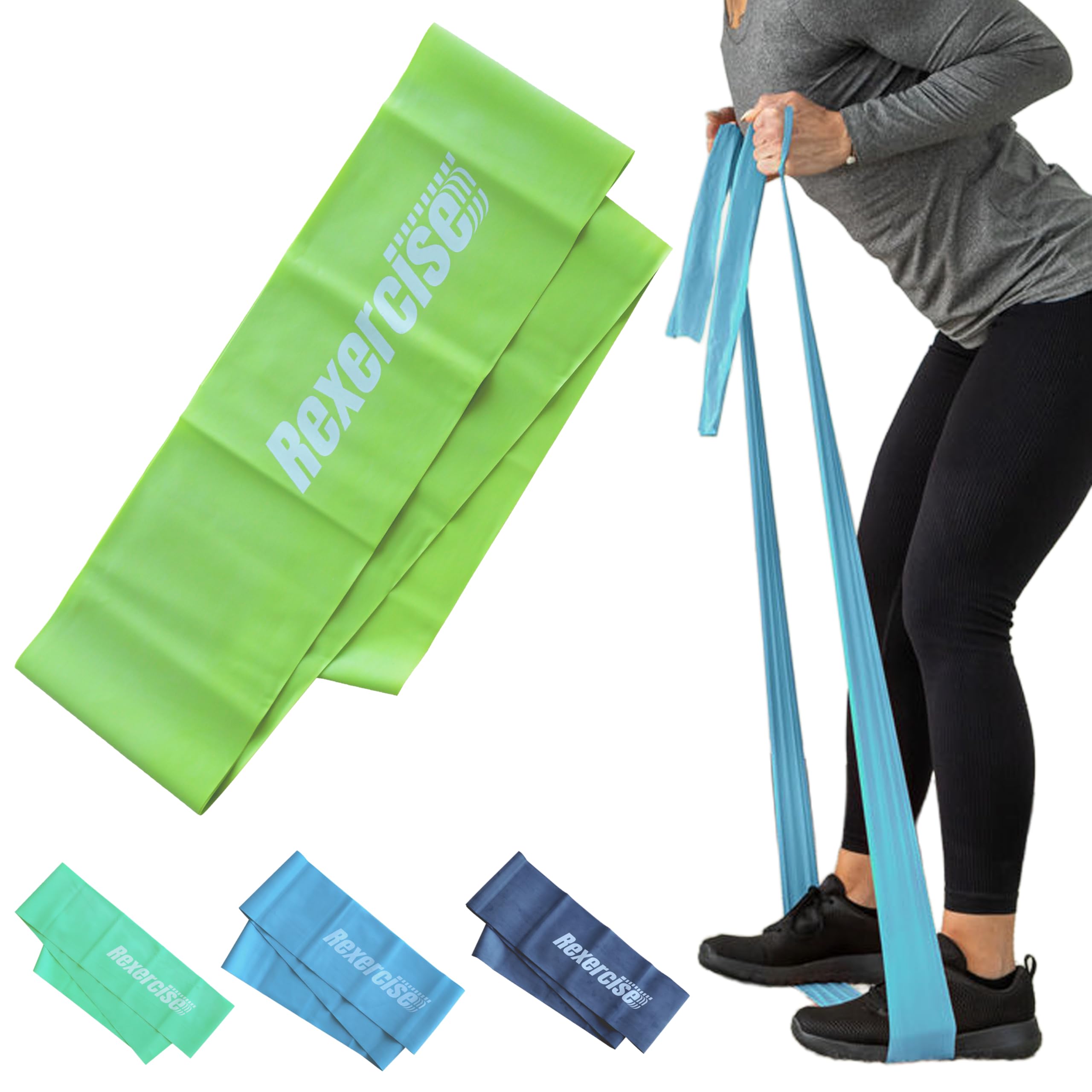 Amazon.co.jp: レクササイズ トレーニングバンド バンド ライム 黄緑