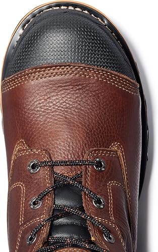 Miniatura 3 de Timberland PRO Boondock - Botas de trabajo industriales para hombre, piel marrón, talla 10 de ancho de EE. UU