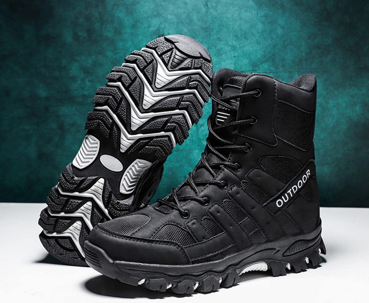 Bottes de Randonnée Pour Hommes Chaussures de Maintien de Cheville Imperméables Antidérapantes Chaussures de Trekking En Plein Air Pour Escalader Des Montagnes