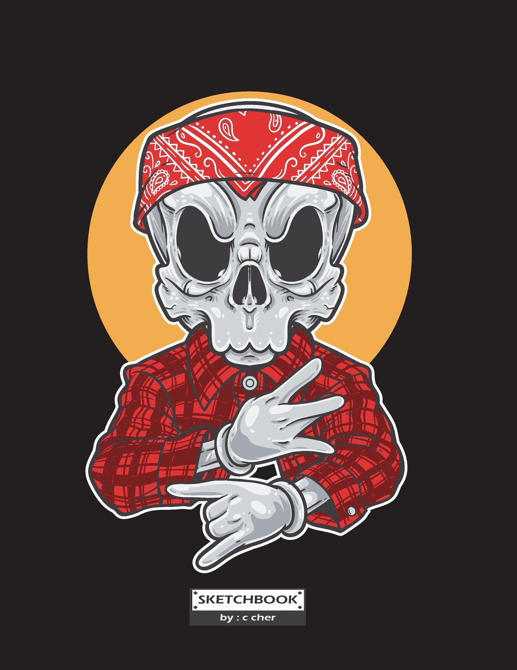 sketchbook: The rapper on black cover (8.5 x 11) inches 110 pages, Blank Unlined Paper for Sketching, Drawing , Whiting , Journaling & Doodling (The rapper on black sketchbook)