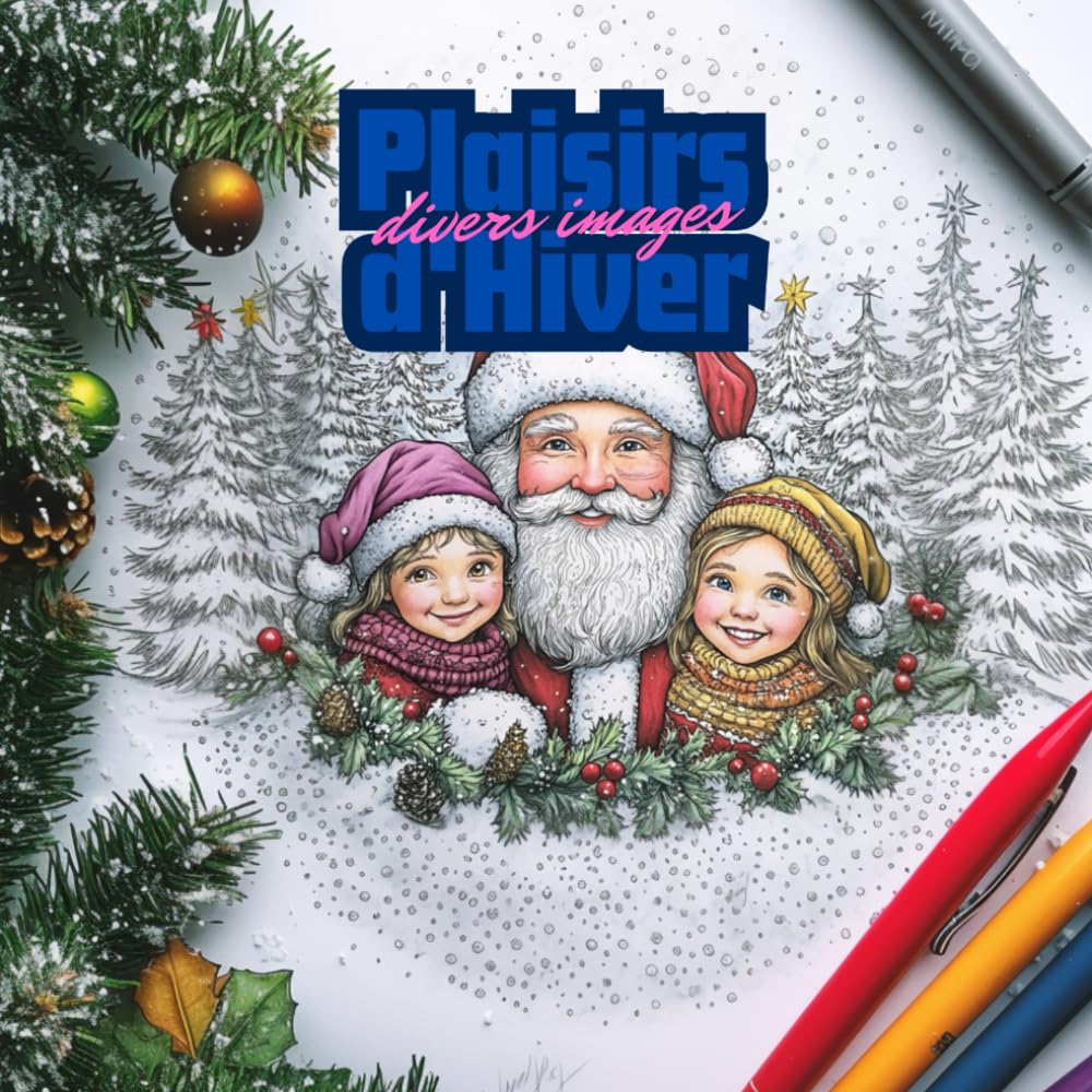 Plaisirs d'Hiver: Coloriages de Neige et de Fêtes
