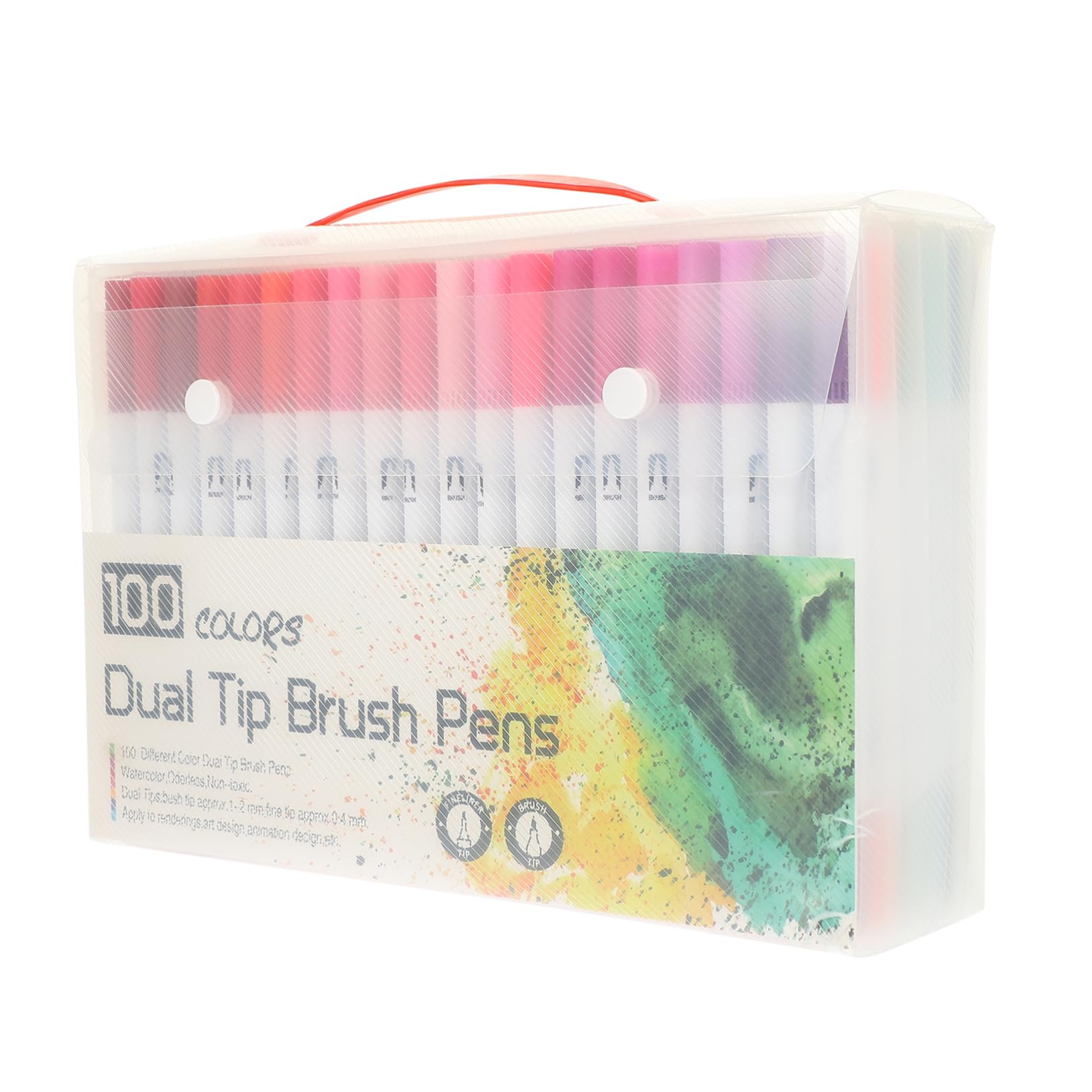 Operitacx 100pièces Lot de Feutres Pinceaux à Pointe Fine pour Coloriage Stylos De Coloriage Et Matériel Art