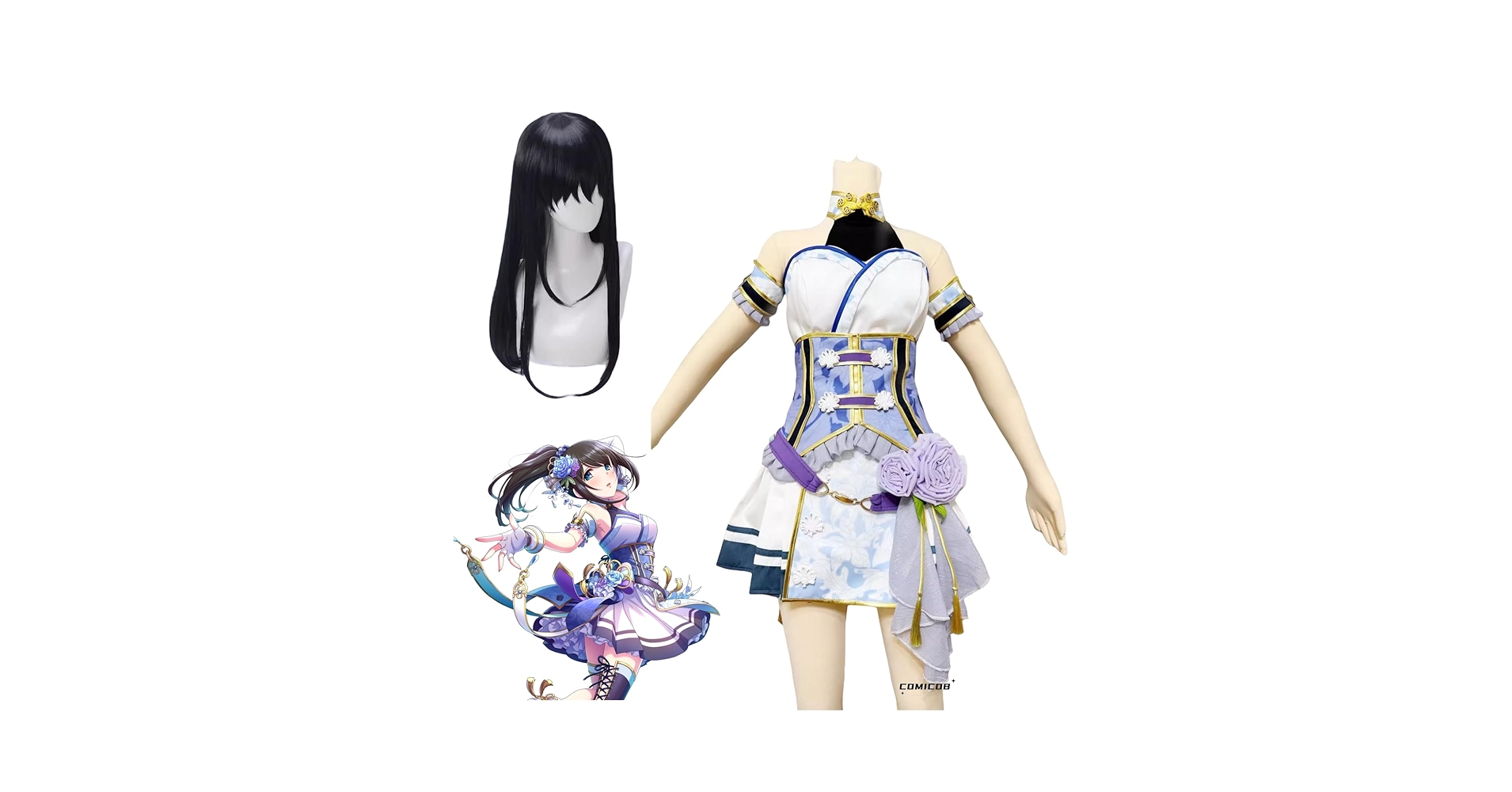 デレステ　コスプレ　鷺沢文香　SSR衣装　潮風の一頁 素人製 翌日発送可能 鷺沢 文香 潮風の一頁Ver. | ALTER