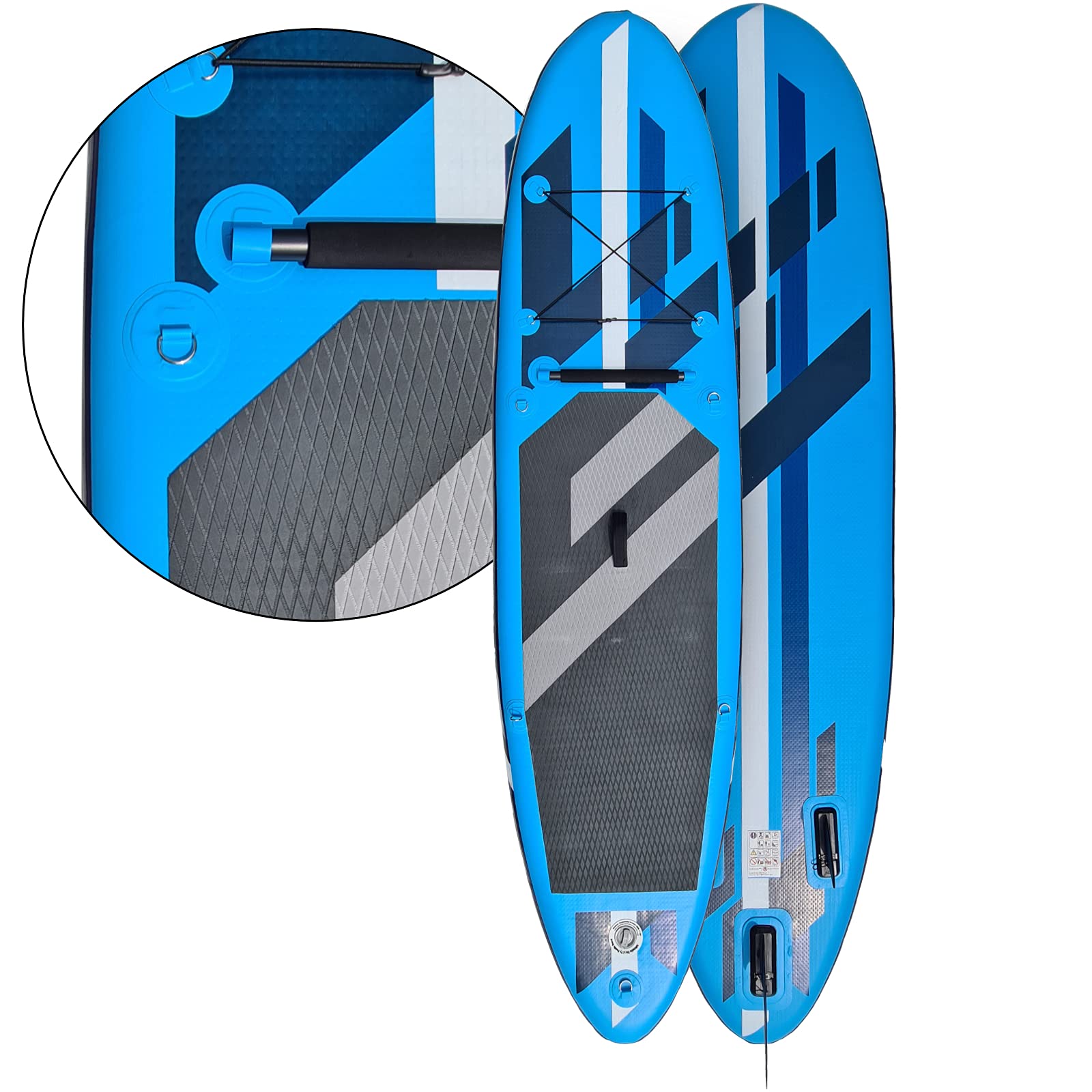Kajak SUP Stand Up Paddle Paddleboard gonfiabile tavola da surf Canu 305 cm Blu