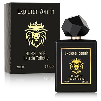 Homsolver Mens Cologne Long Lasting- Crisp Green Apple & Fresh Mint Scent, Fathers Day Dad Gifts for Husband Boyfriend Uncle Him Men - 3.4 Fl Oz