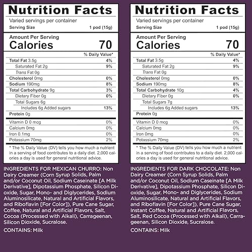 Miniatura 3 de Maud's - Paquete surtido de cápsulas de café capuchino, 56 unidades, 8 sabores variados, cápsulas reciclables de una sola porción  Compatibles con