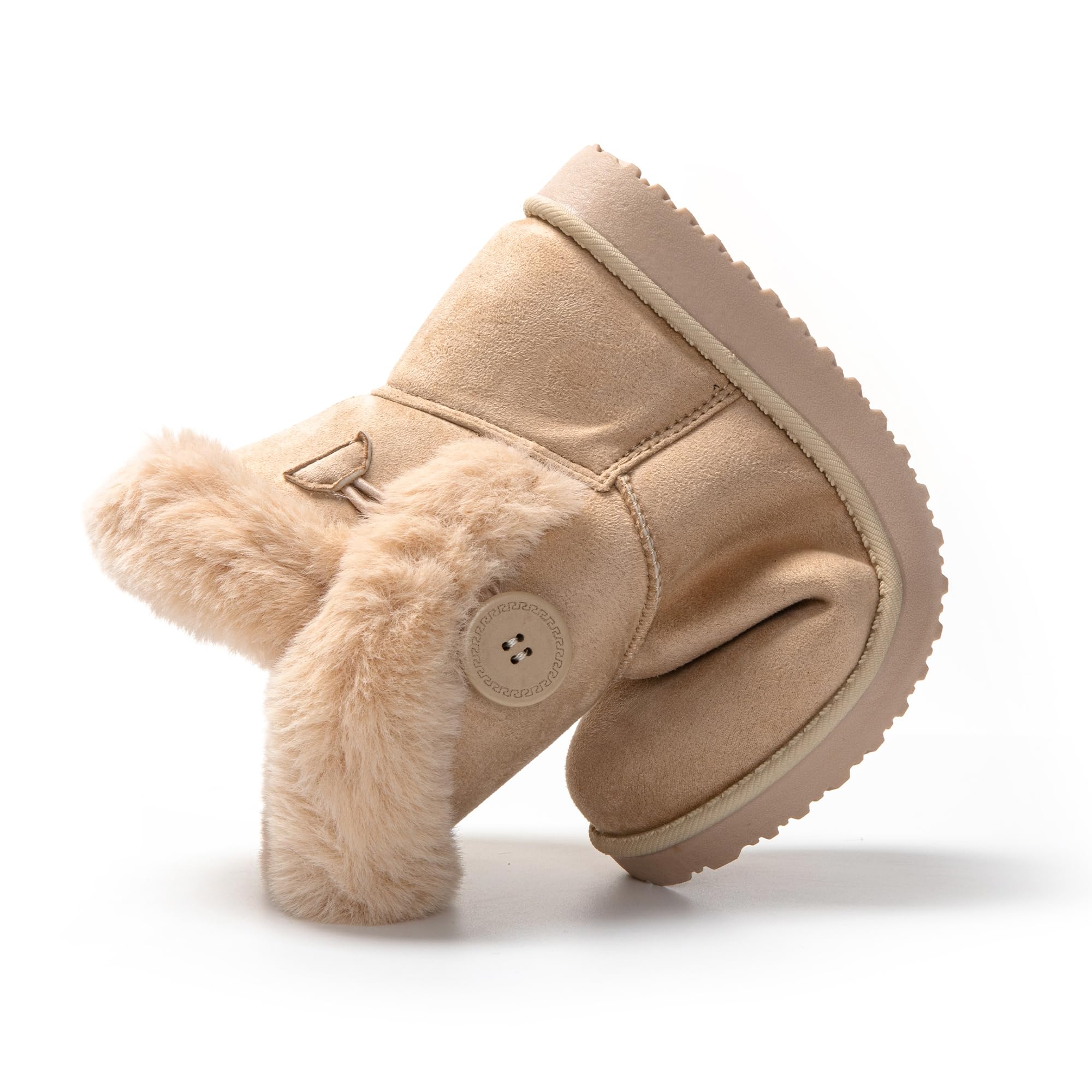 JOMIX Stivali Invernali da Donna Stivaletti Pelosi Classici Imbottita Pelliccia Sintetica Caldi Comodi e Leggeri