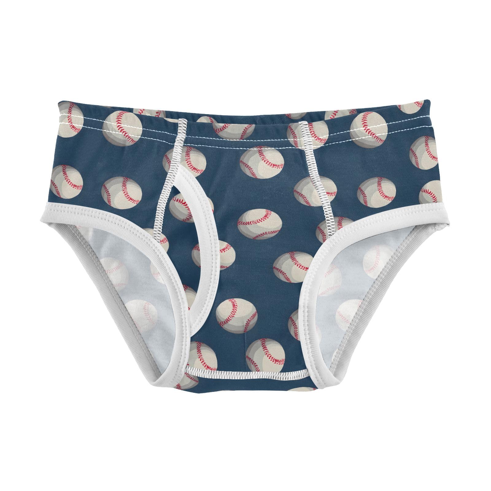 Boys Exclusive Briefs Toddler Underwear 95 Combed Cotton Boxerbriefs 2T Baseballs Navy Blue