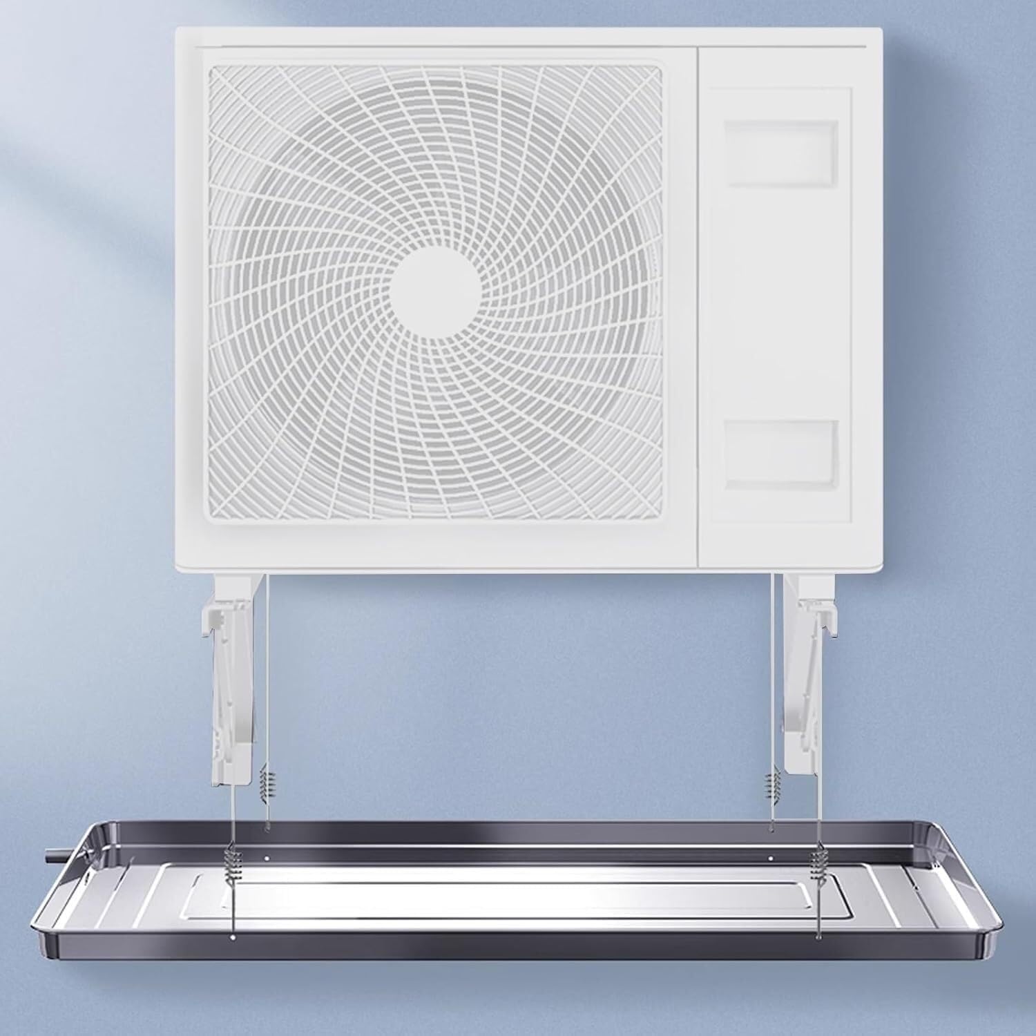 Stainless Steel Condensate Drain Pan for Air Conditioners & Heat Pumps, Universal Drip Tray Kit, Durable Water Drain Pad, Essential AC Maintenance Accessory