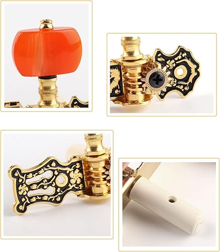 Vista 56 de Mr.Power Afinadores de guitarra, cabezales de máquina de 3+3 juegos de teclas de afinación, clavijas de cuerda para guitarra clásica