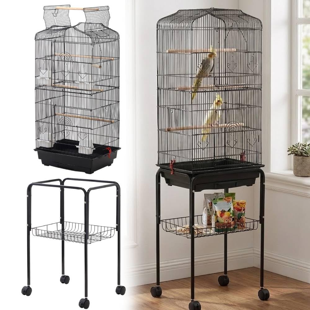 引き取り限定 鳥かご 大型 バードケージ 横網 繁殖ケージ 鳥かご 用品 Amazon | 鳥かご 大型 バードケージ 高さ163cm【スタンド付き