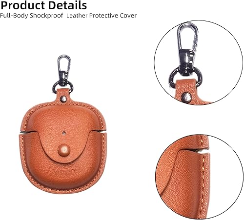 Miniatura 3 de Funda de piel para auriculares Bose QuietComfort II 2022 con kit de limpieza, cuerpo completo, a prueba de golpes, funda protectora de piel con