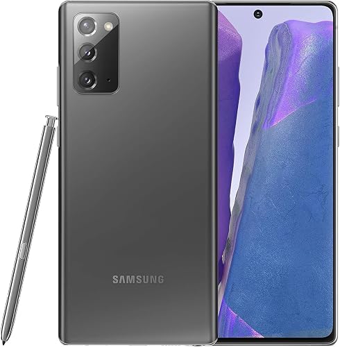 Samsung Galaxy Note 20 5G- Unlocked Phone - 128GB (Grey) (Renewed) - Grey