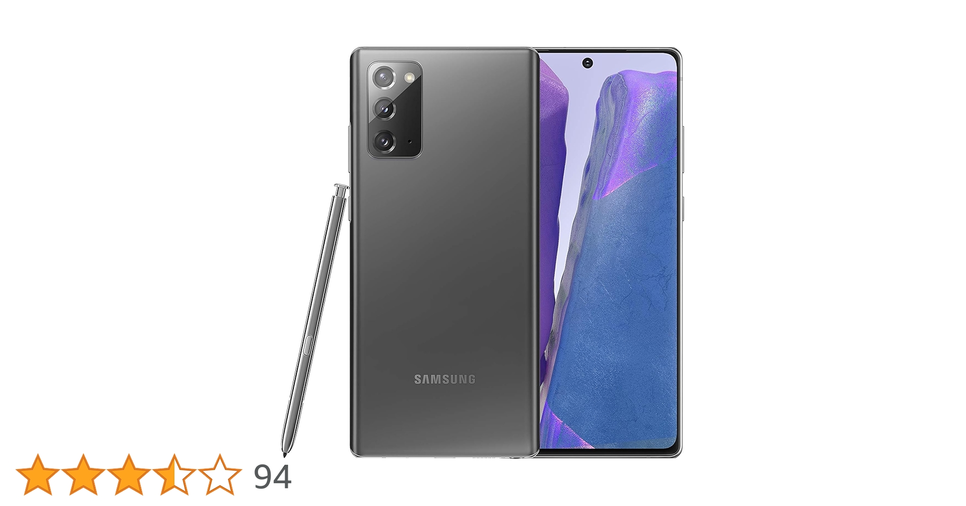 Samsung Galaxy Note 20 5G- Unlocked Phone - 128GB (Grey) (Renewed