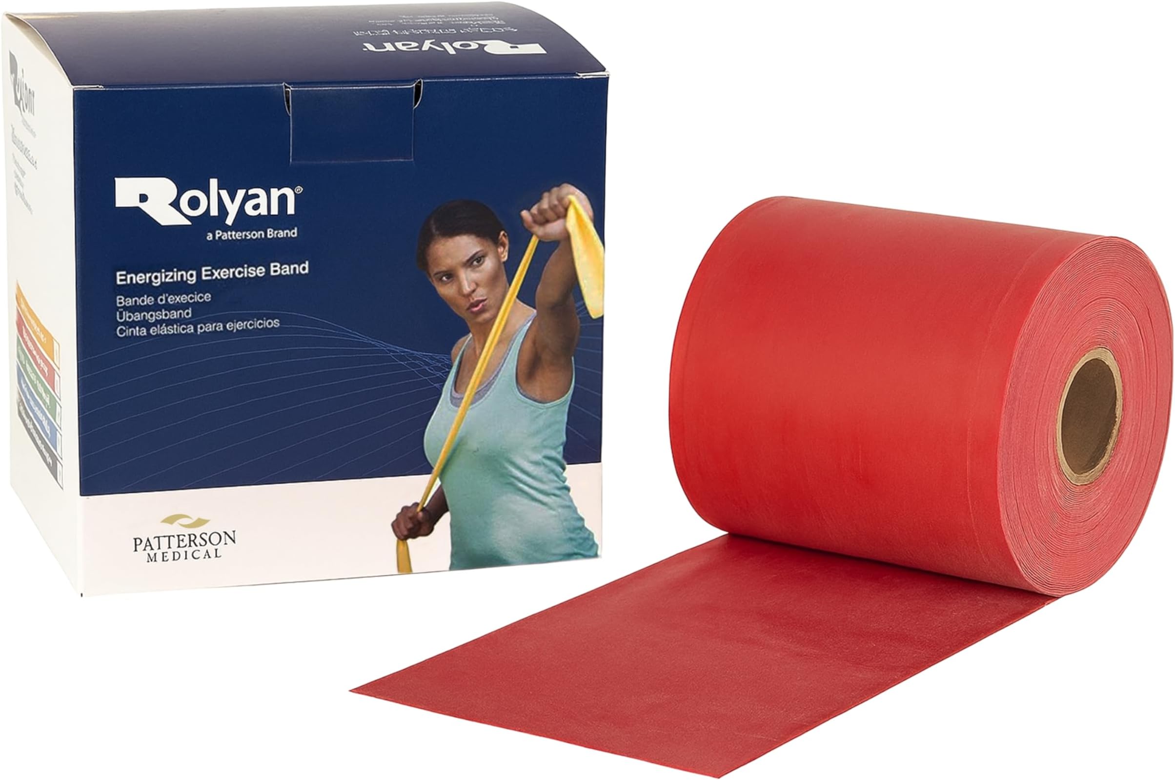 Resistance Band – 46m Latex Exercise Band for Strength Training, Pilates & Rehab – Durable Fitness Band for Gym & Home Workouts – Recovery & Physical Elastic Therapy - Medium, Red