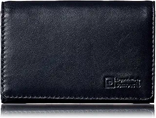 [¢Le portefeuille dusamoural] 超軽量 僅か35g メンズ ラム革 シンプル な 軽くて薄い 名刺入 (Navy)