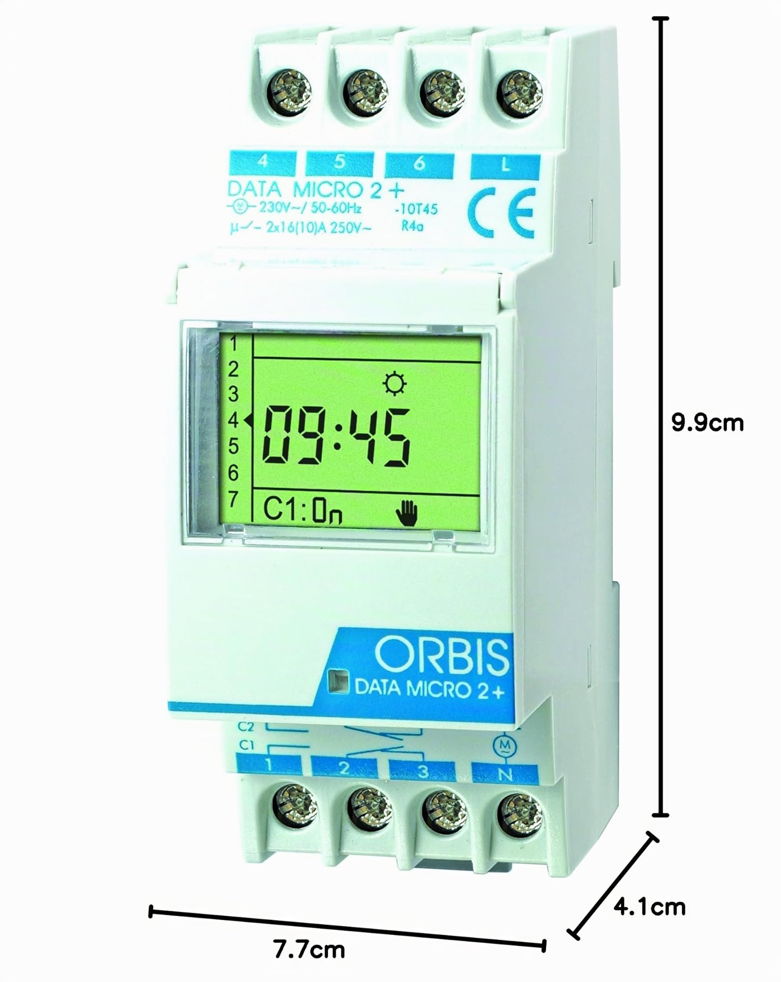 Orbis Data Micro-2 plus 230 V interruptor horario digital de distribuidor, OB171912N