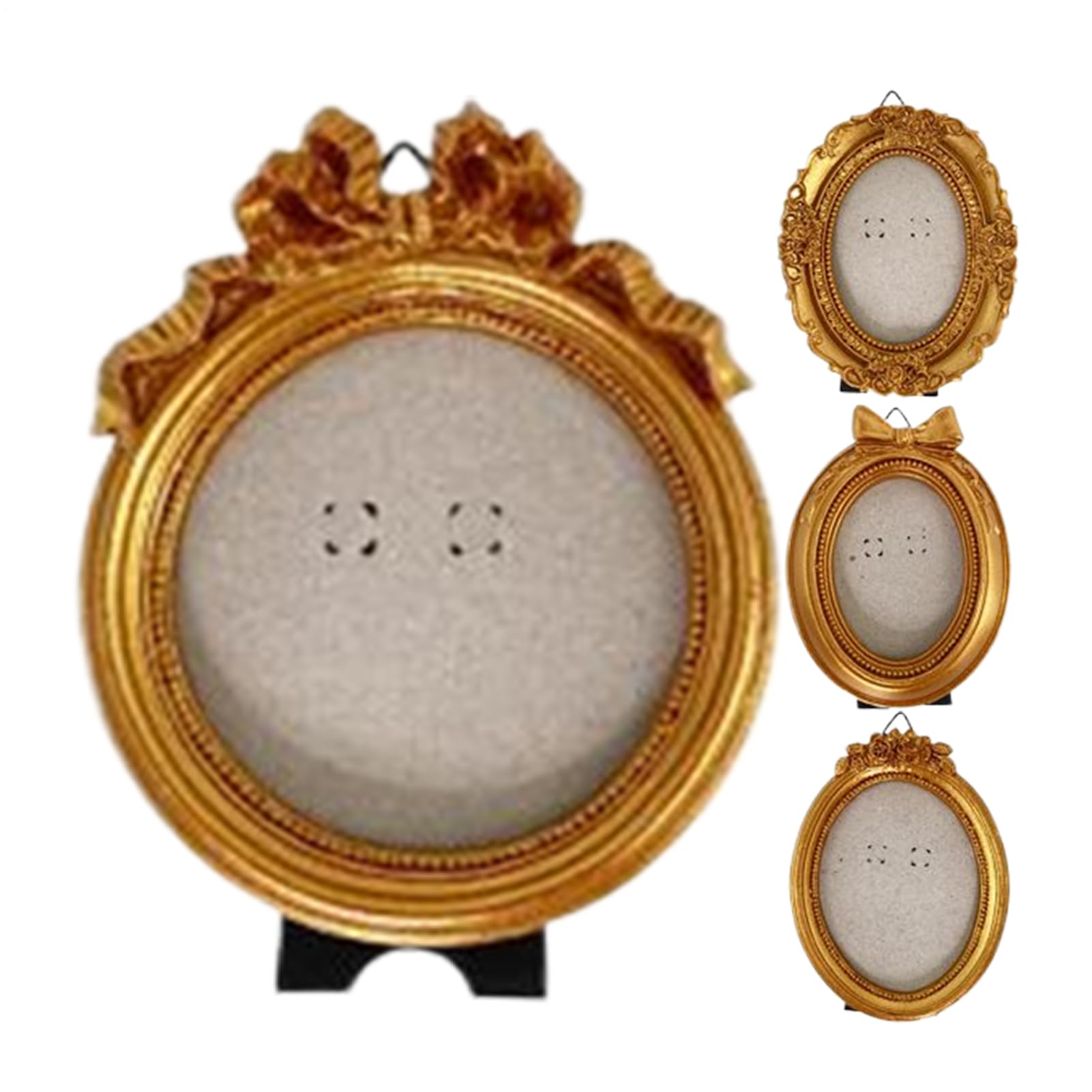 Cadres anciens irréguliers miniatures, accessoires de décoration de table