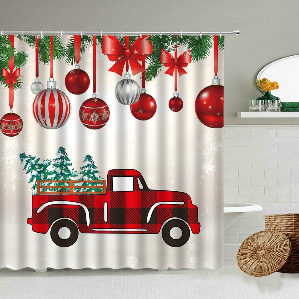 Tenda Doccia Natale Tenda Da Doccia Natalizia Con Elfi E Citazioni - Decorazione Bagno Per Natale In Tessuto, 71x180 Cm, Con Ganci Tenda Elfi Divertente