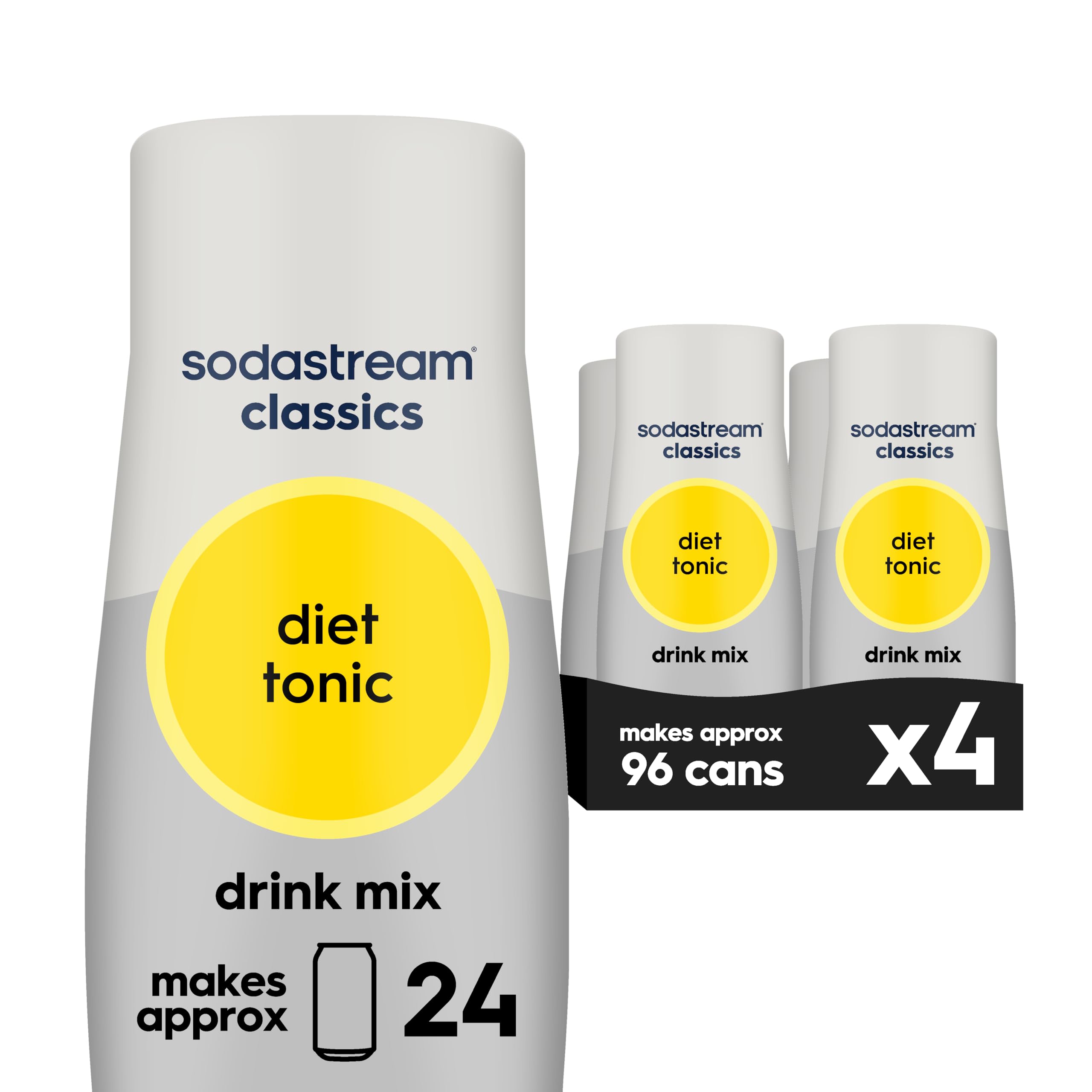 SodaStream Diet Tonic, 440ml, Pack of 4