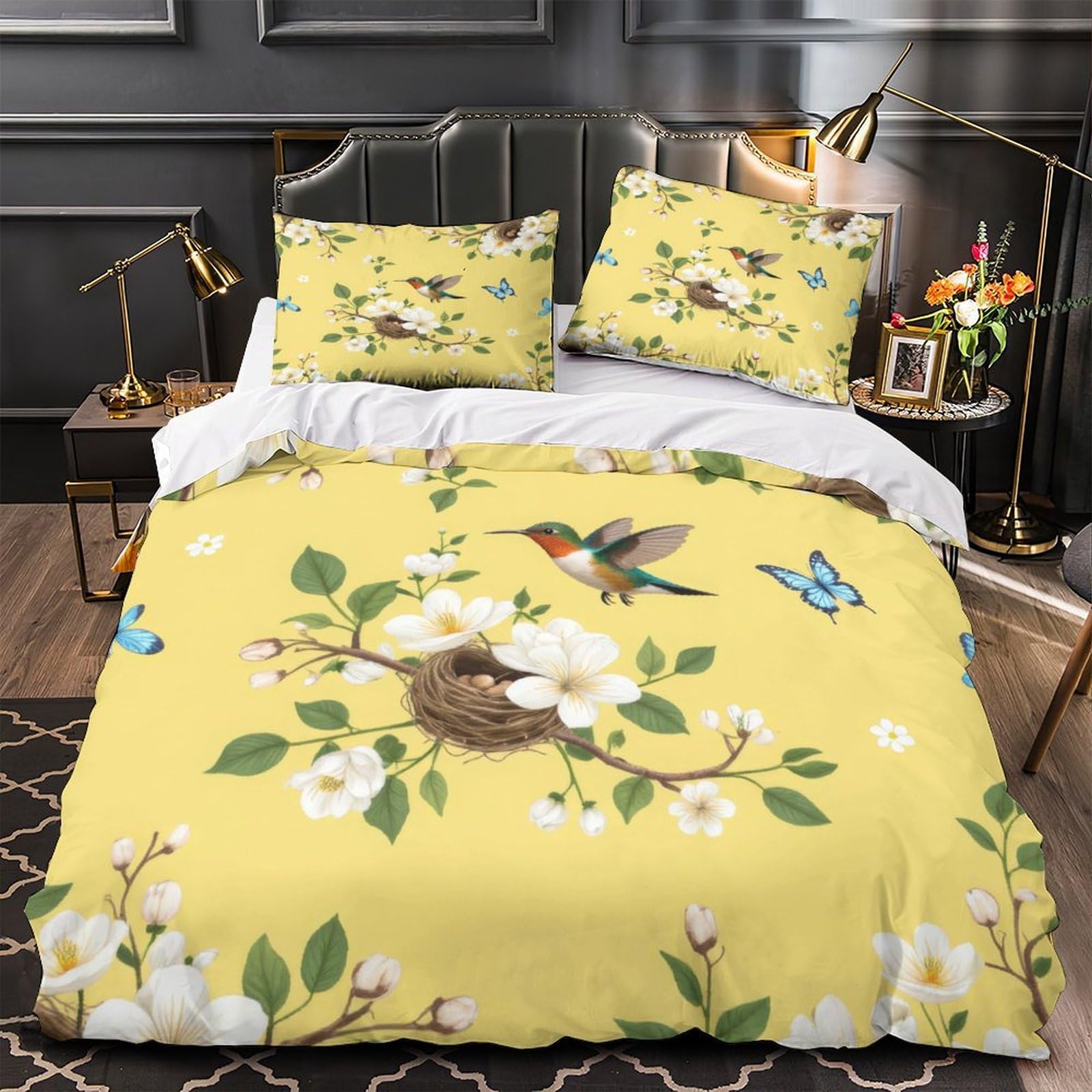 Housse de couette colibri 135x200 anti-transpiration pour retrouver un sommeil réparateur