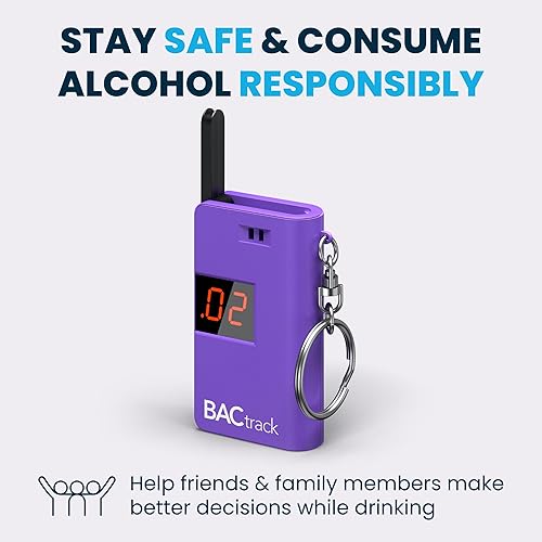 Miniatura 26 de Alcoholímetro portátil, llavero, BACtrack, prueba de alcohol en el aliento, BT-KC10-PK, Rosado, 1, 1
