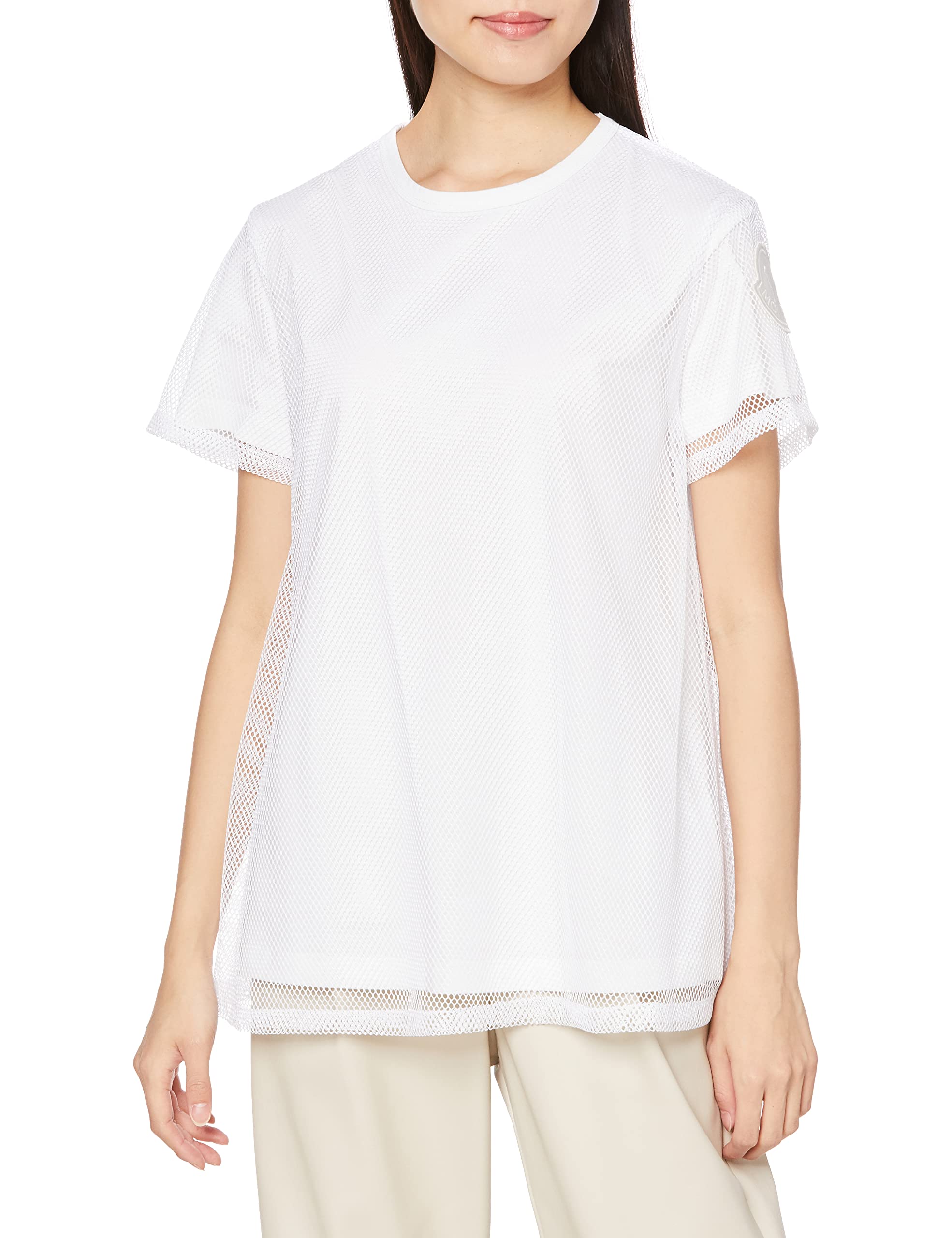 モンクレール　レディースTシャツ モンクレール Tシャツ カットソー ホワイト レディース MONCLER
