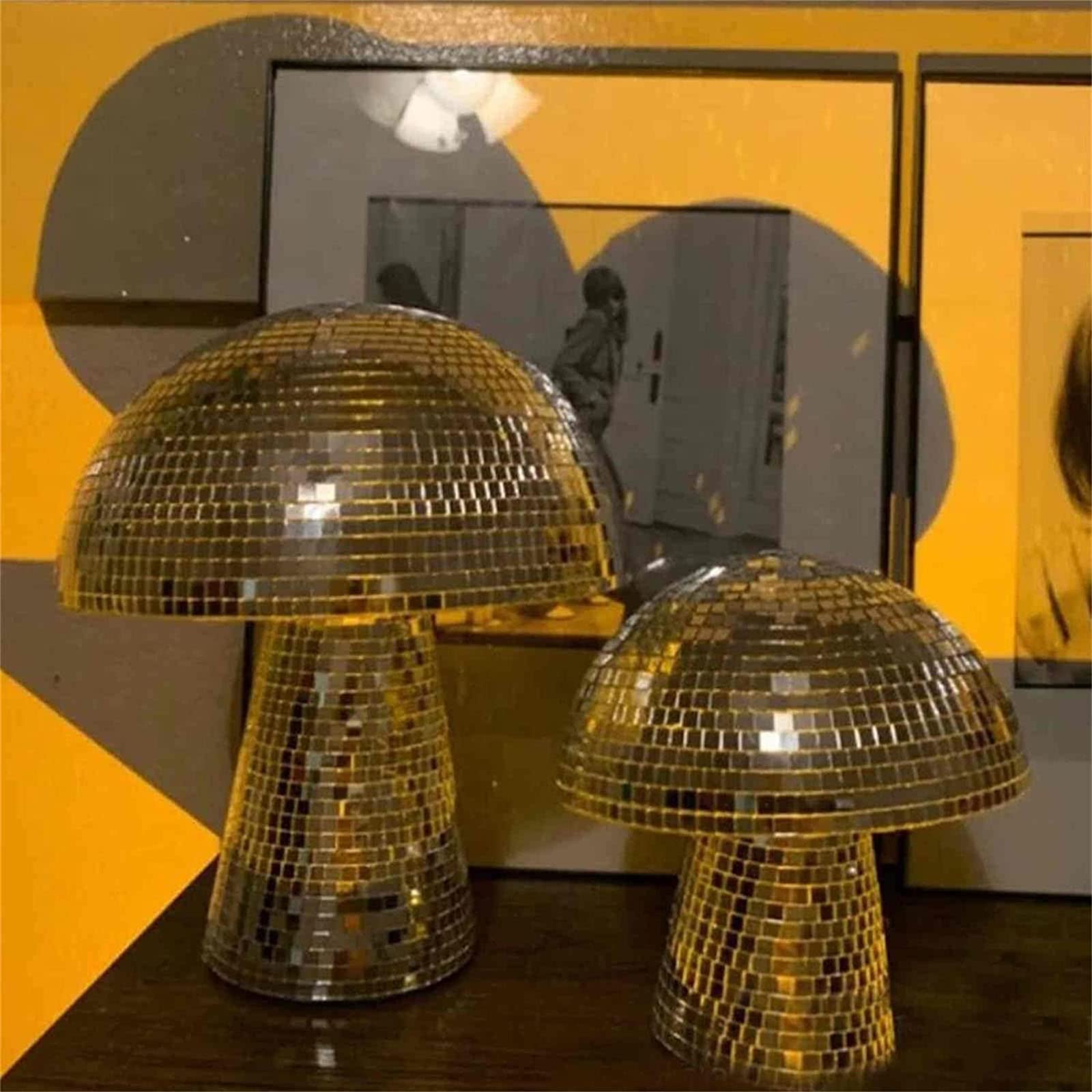 Boule Disco Miroir En Forme De Champignon - Déco Scintillante Pour Vos Fêtes !