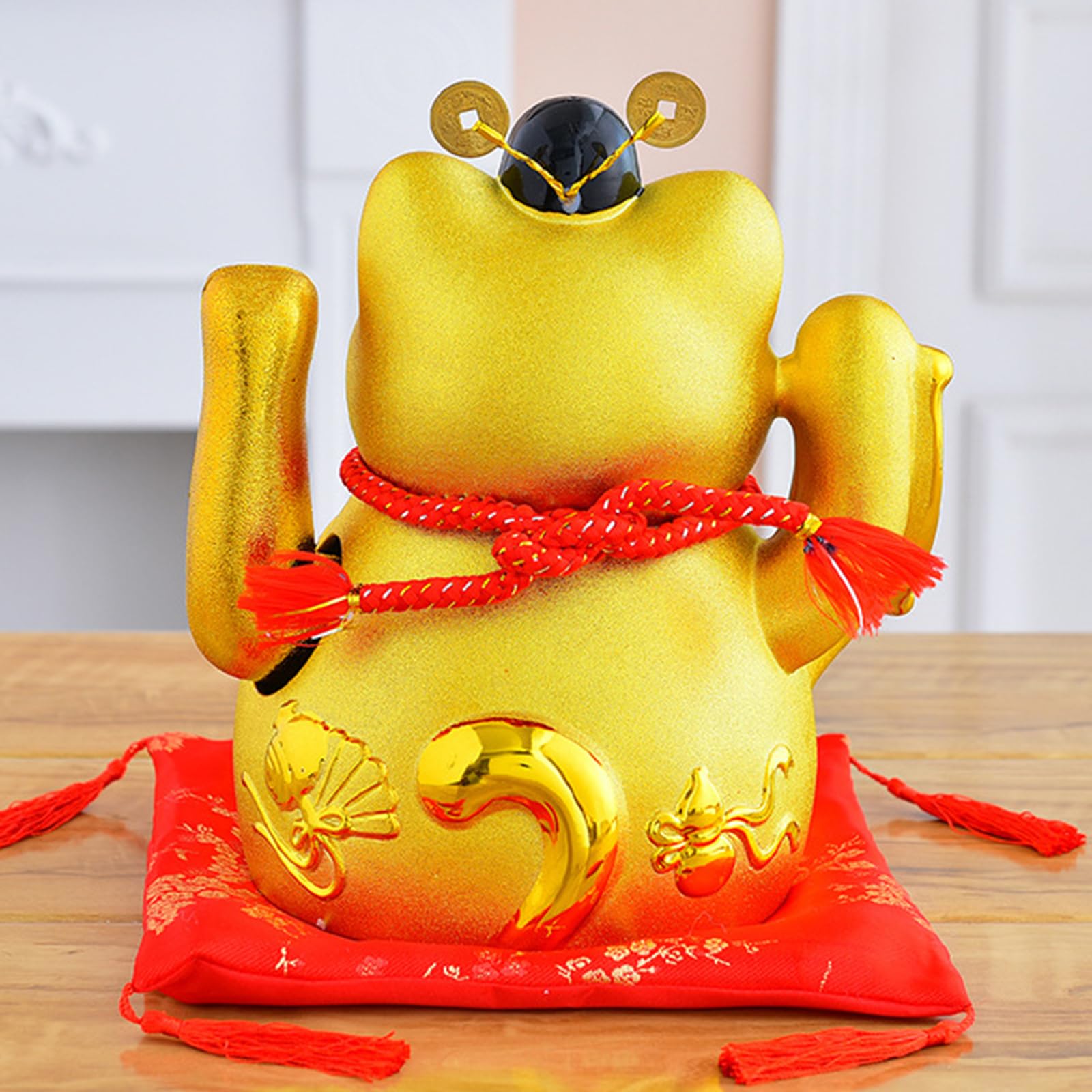 Gato De Fortuna Chino DecoracióN,Gato De La Suerte Estatua,Adornos De Gato De Suerte,Apariencia del Gato,Adecuado para Caja Registradora,DecoracióN ArtíStica
