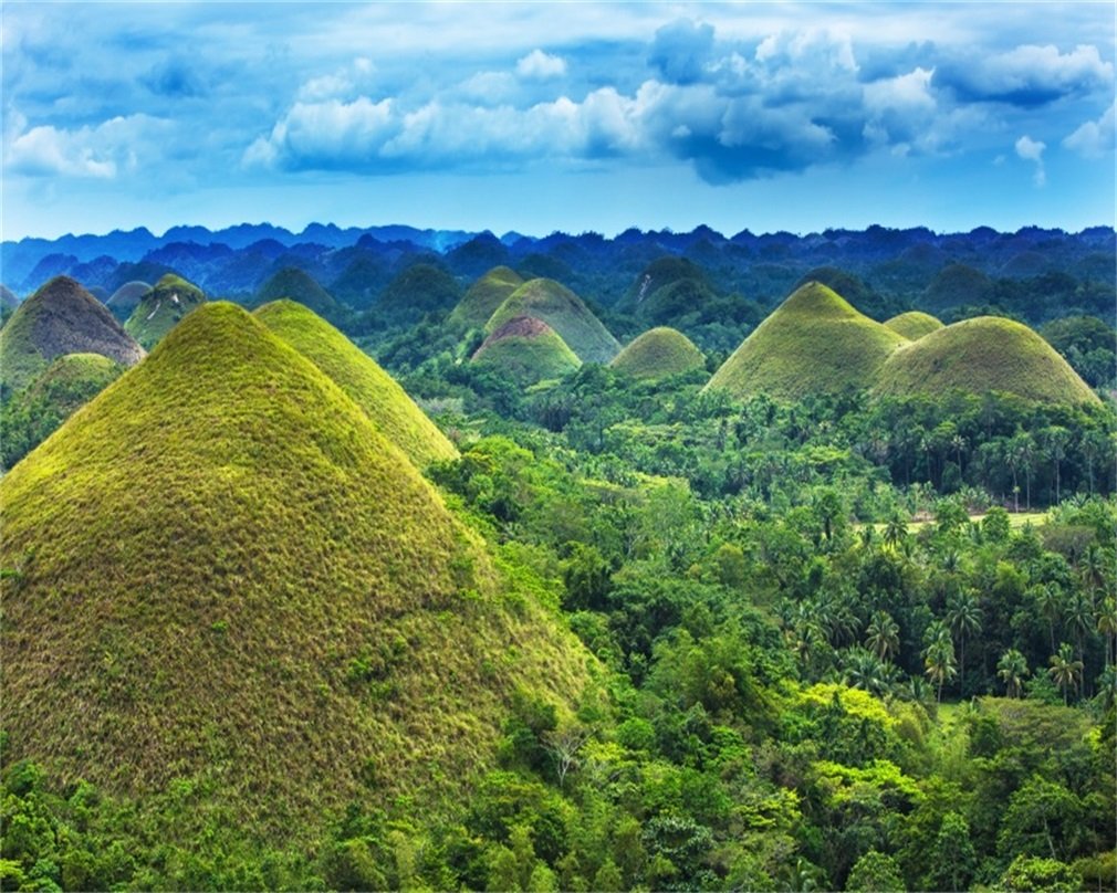 Buy AOFOTO 10x8ft Chocolate Hills Backdrop Bohol Island Photography