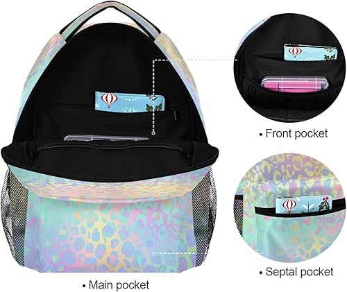 Miniatura 7 de Kcldeci Mochila para laptop, mochila para niños, mochilas escolares, Multi, 16x11.4x6.9in, Mochilas Daypack