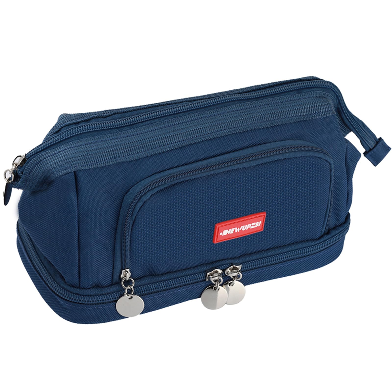 NEWUPZSI Estuche Escolar Azul Estuche de Lápices Grande Capacidad Estuches Escolares 3 Compartimentos Estuches Organizador Portalapices Adecuado para Niña Niño