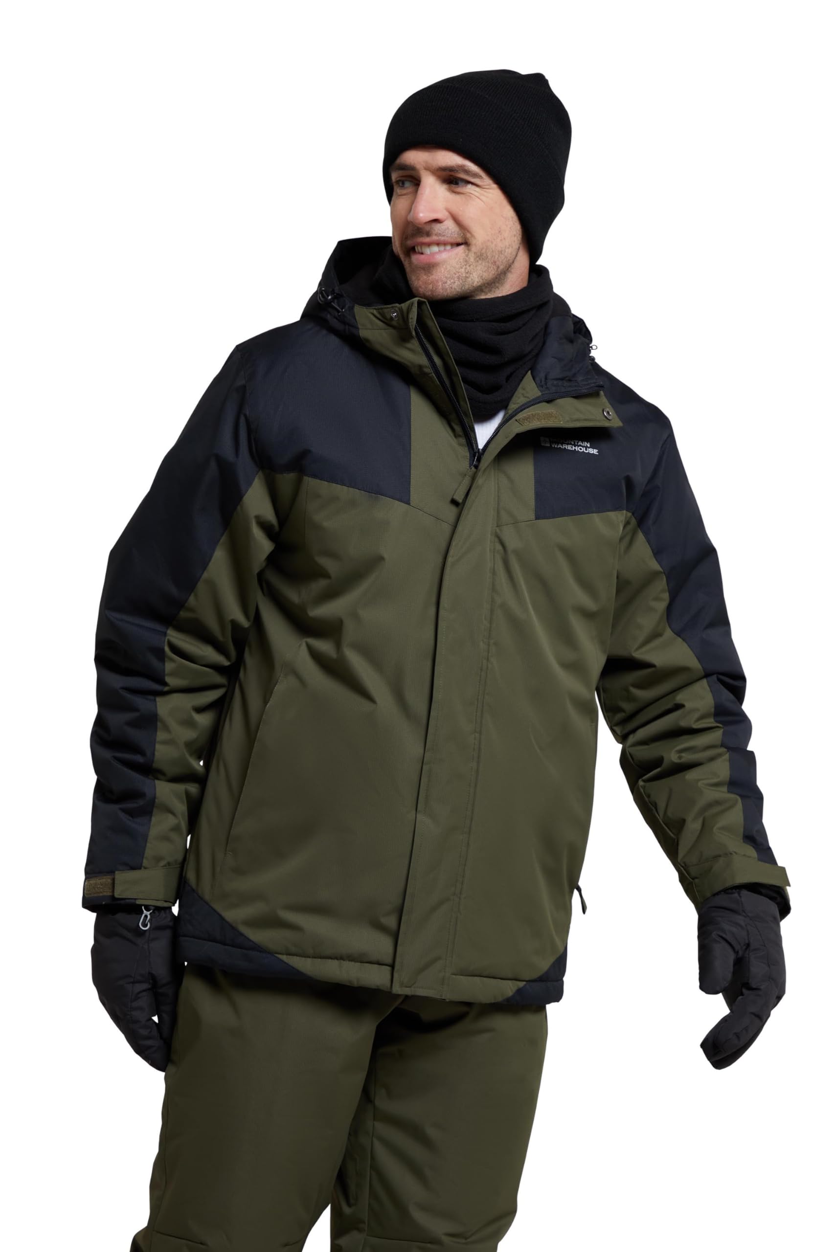 Mountain Warehouse Dusk III Mens Snowproof Ski Jacket Dark Khaki XXS