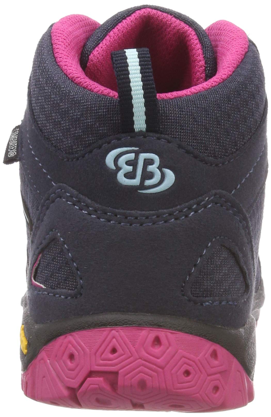 Brütting Guide High Unisex Kinder Trekking- & Wanderstiefel, Marine Pink Türkis, 40 EU