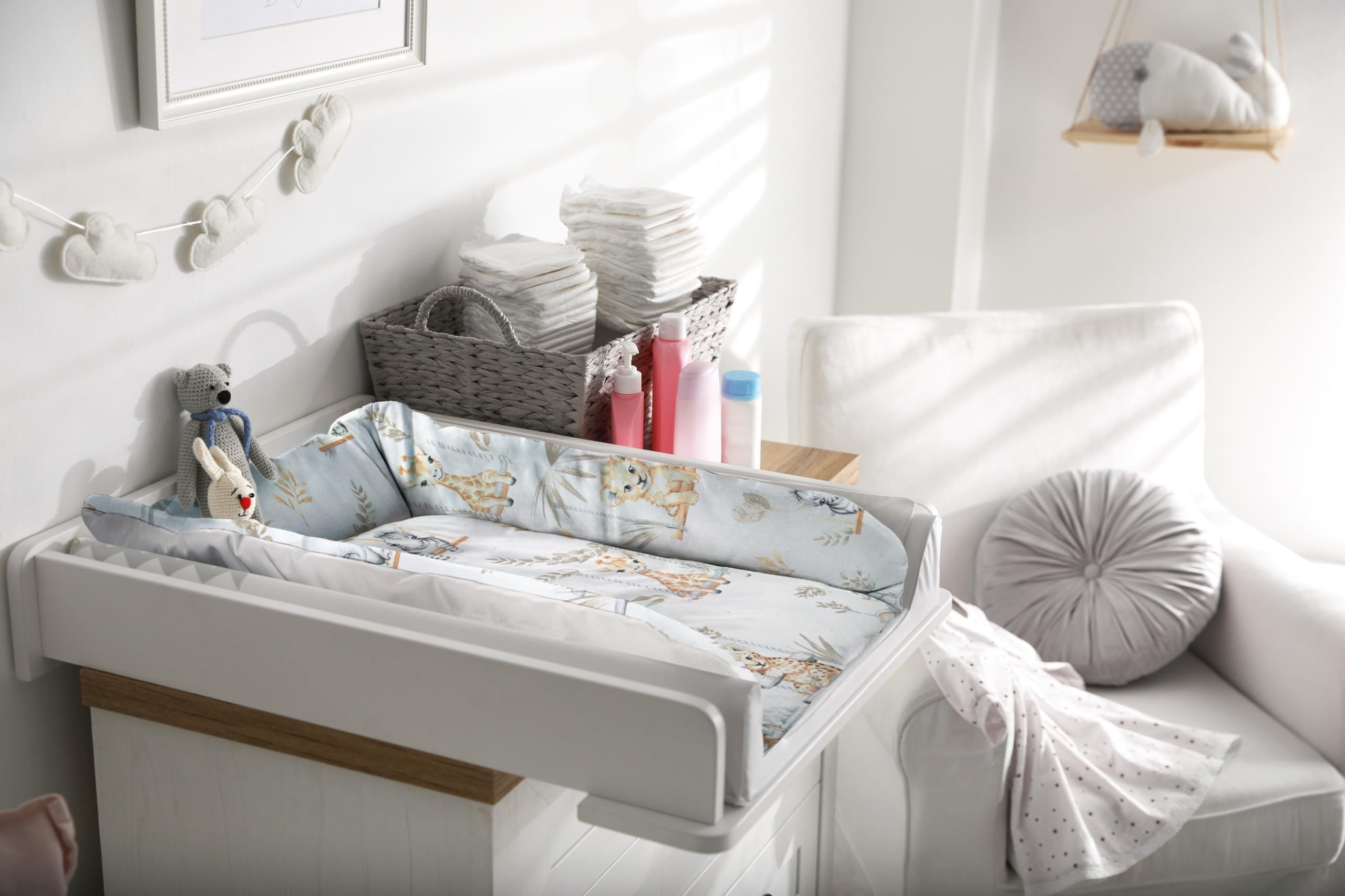Balbina® Fasciatoio impermeabile in cotone 60 x 70 I Safari