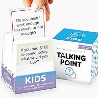 TalkingPointCards Kids Conversation Cards: 200 Expert Prompts for Ages 5+ Family Talks, Road Trips & Dinners