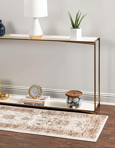 Miniatura 10 de Unique Loom Rushmore Collection - Alfombra de área Lincoln (5 pies 3 pulgadas x 8 pies, ovalada, cremabeige)