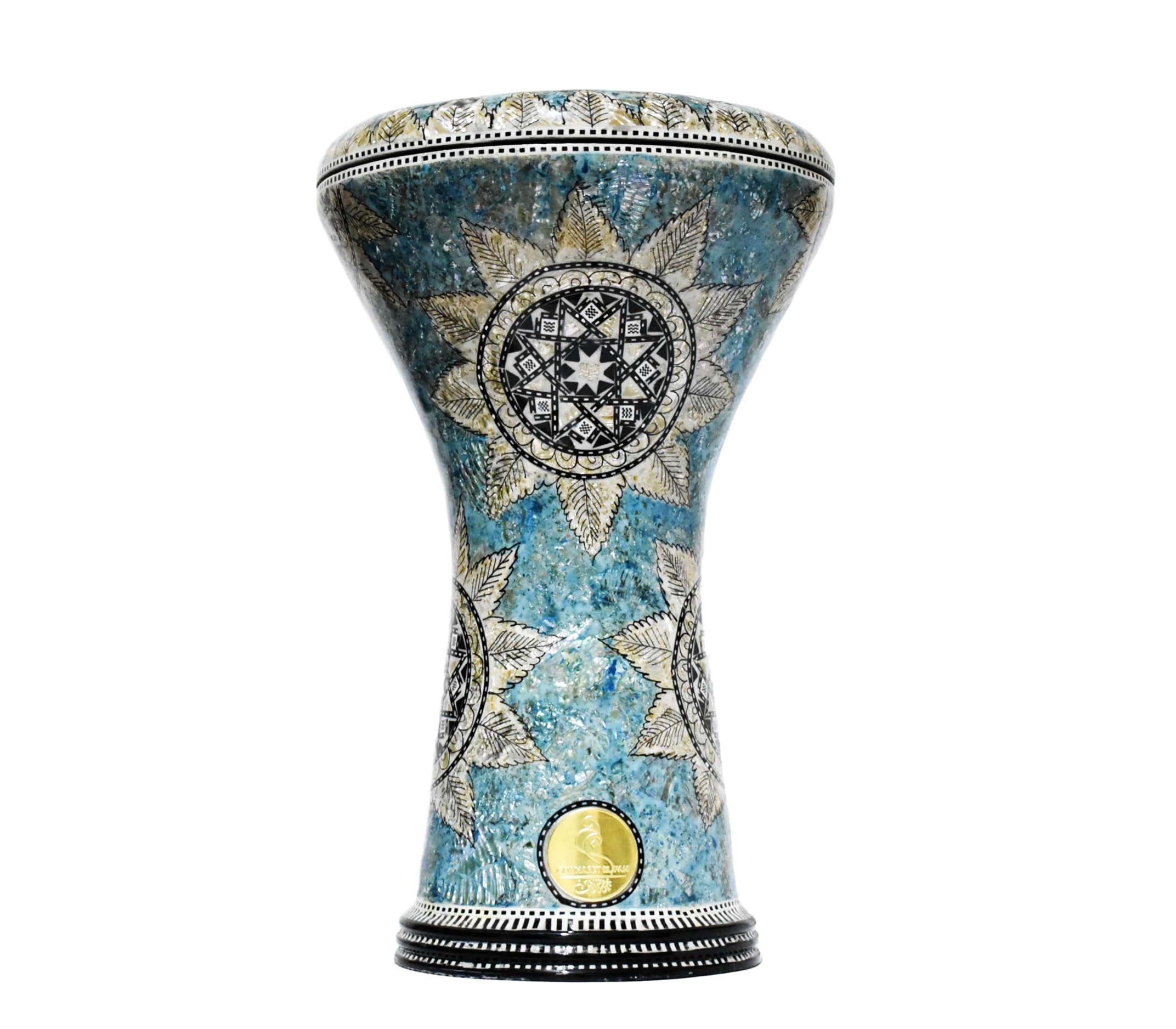 Darbuka doumbek drum tabla 17/17.5 inch inlaid mother of pearl with free bag (Sea Star)