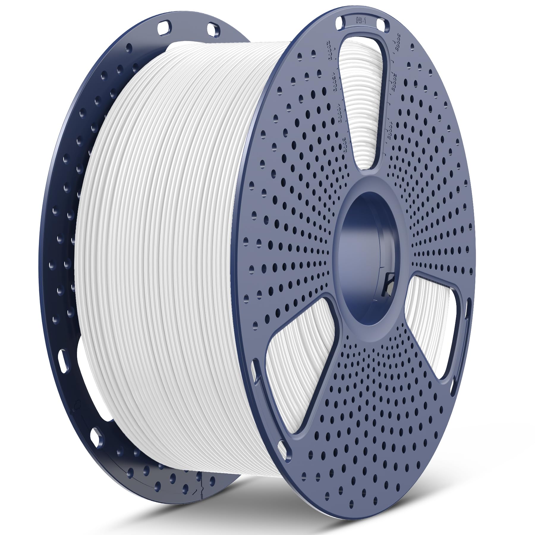 SUNLU Bobina Grande 3KG Filamento PLA Plus, Filamento PLA+ per Stampanti 3D 1.75mm ±0.02mm, Più Duro e Resistente, Bobina 3kg Bianco