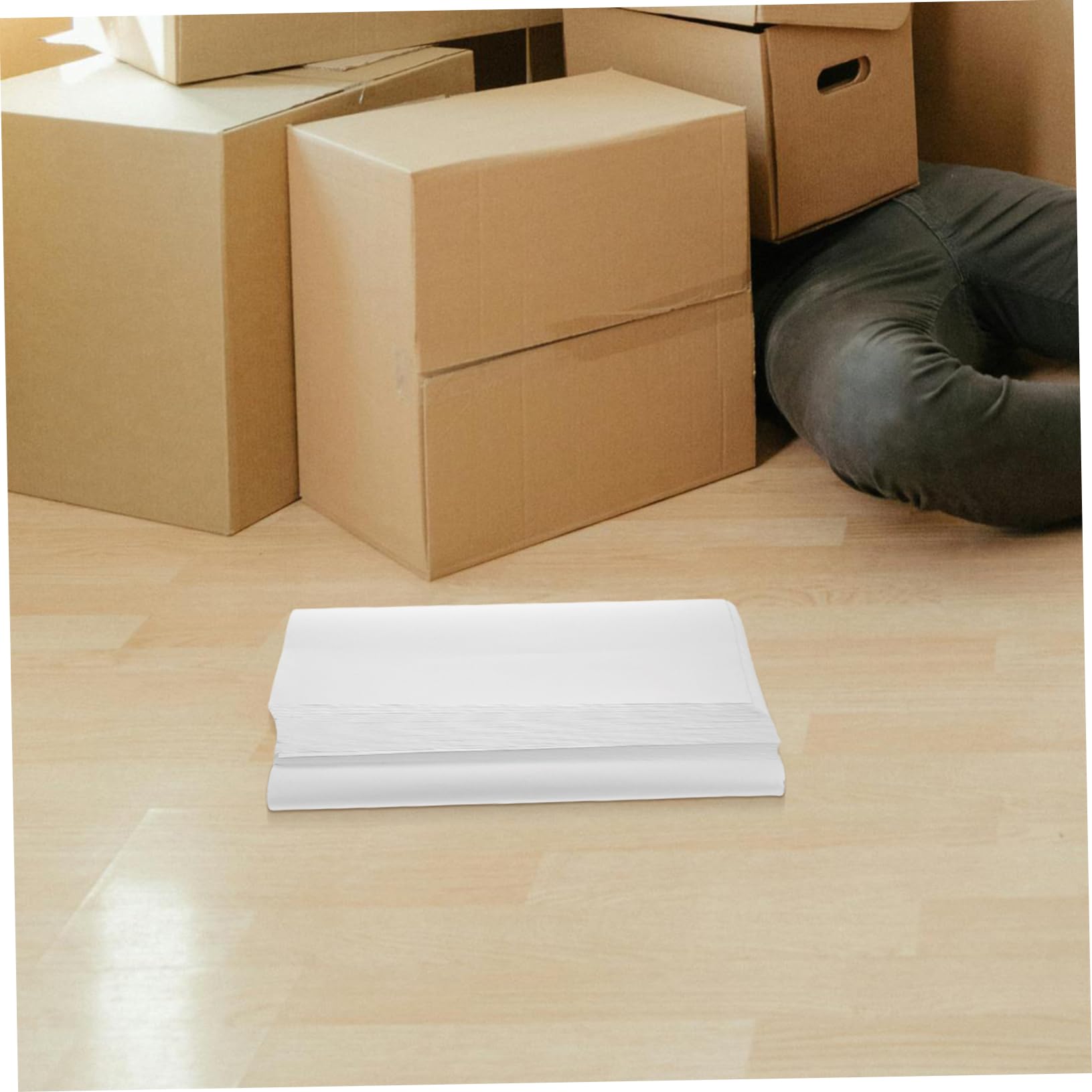 Carta da Imballaggio 100 Fogli 70x38 Cm, Bianca, per Spedizione | Carta, Leggera e Versatile, per Imballo e Riempimento Pacchi, Uso su Oggetti Domestici ed Elettronici
