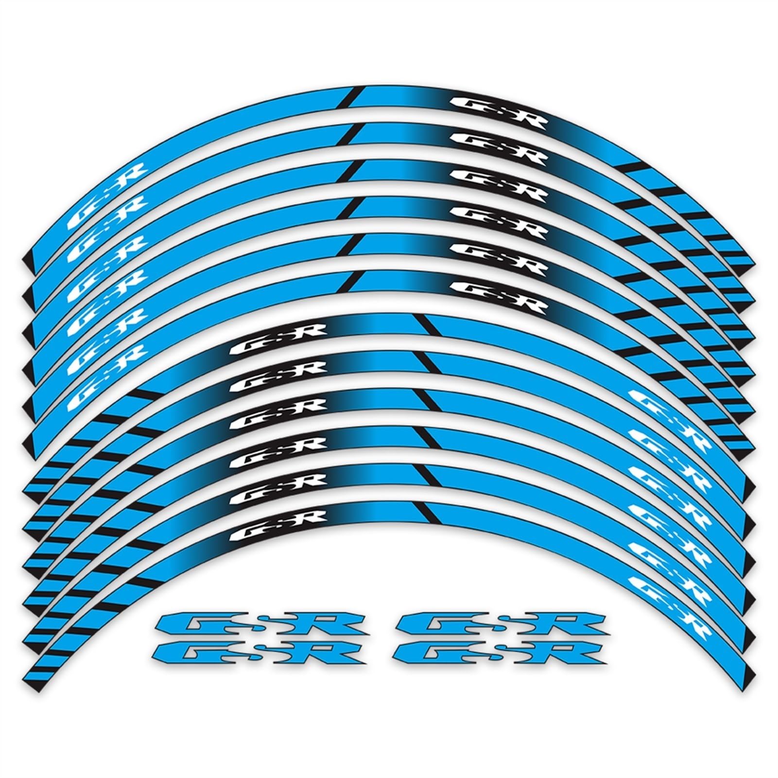 Motorcycle Wheel Stickers for Suzuki GSR 750 600 400 Motorbike