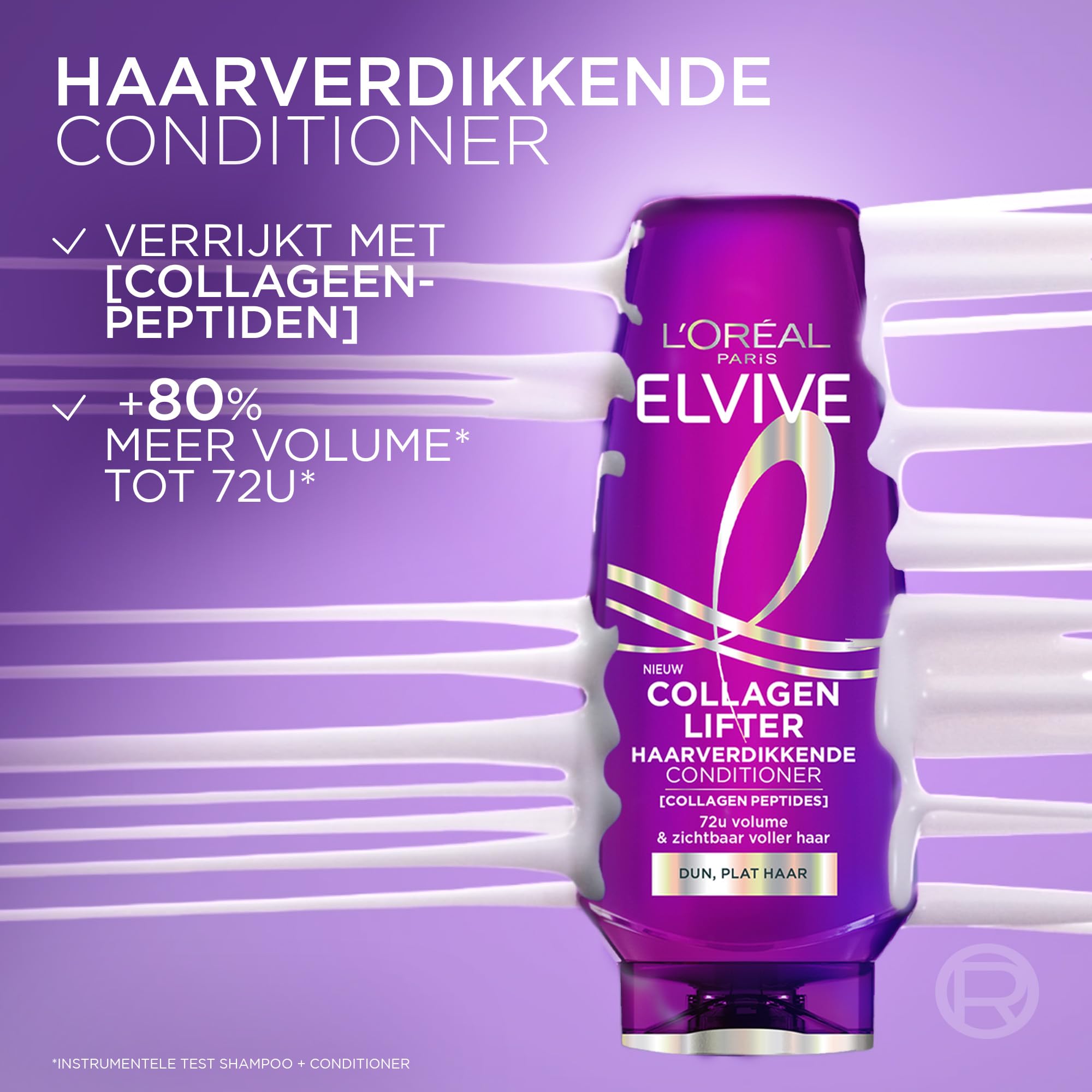 L'Oréal Paris Elvive Collagen Lifter Conditioner odżywka do włosów 72 h widoczna objętość, do cienkich, płaskich włosów, 6 x 200 ml