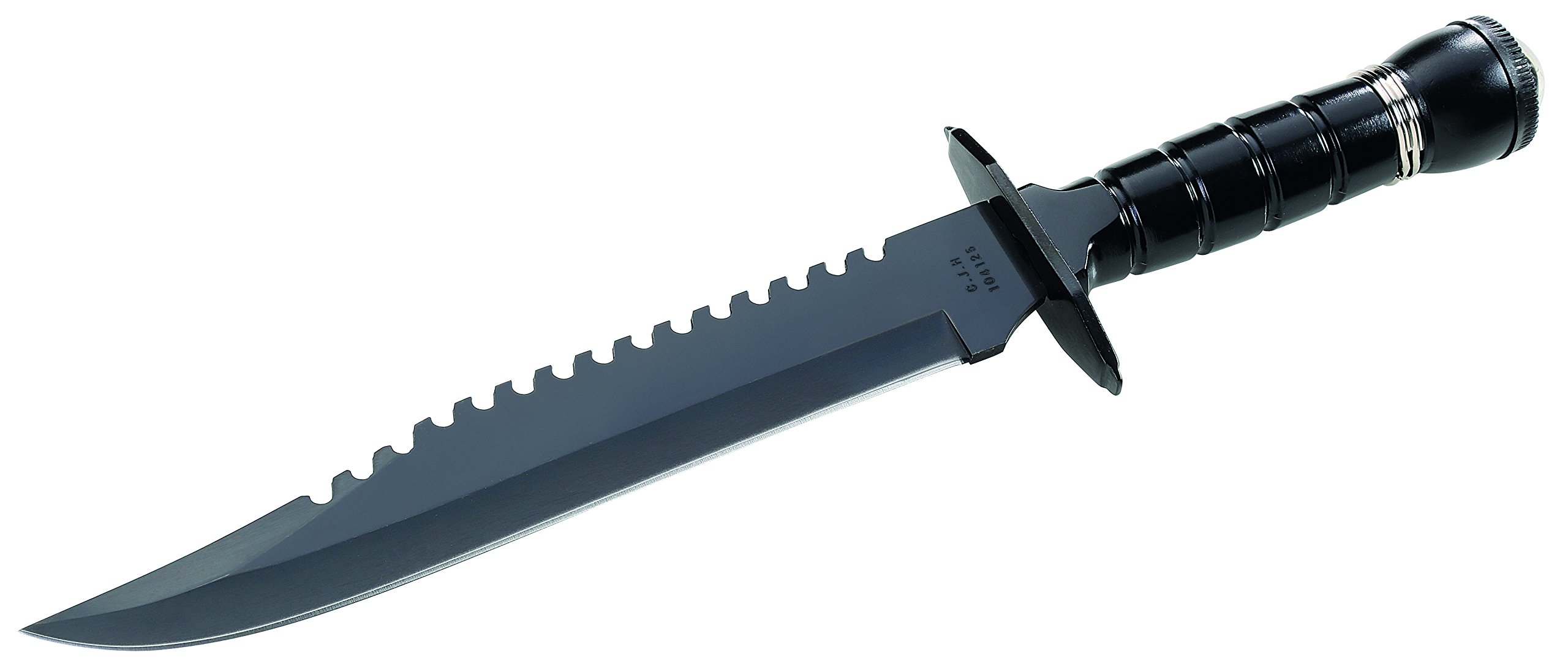 Herbertz Überlebensmesser Überlebensmesser mit brünierter Klinge, 39,4 cm Gesamtlänge